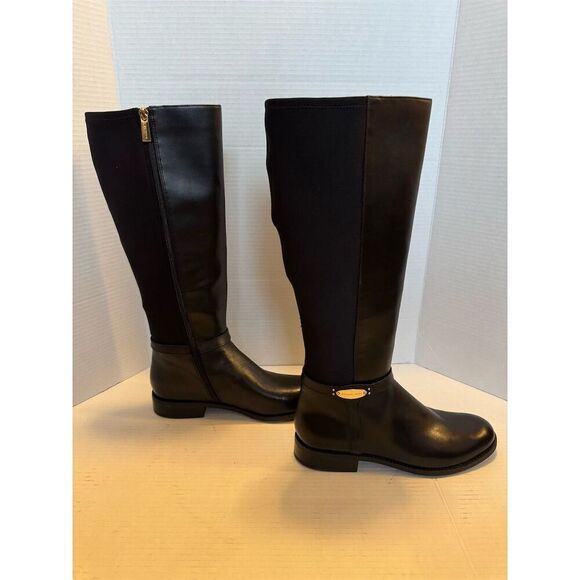 Michael Kors Women's Finley Black Riding Boots Size 9M Knee High - Picture 4 of 9